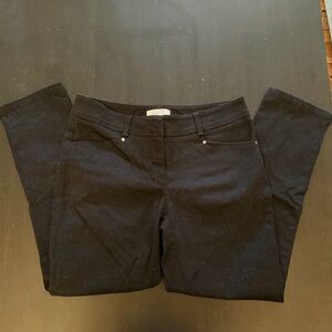 Cache Cropped Black Denim Jeans Size 2